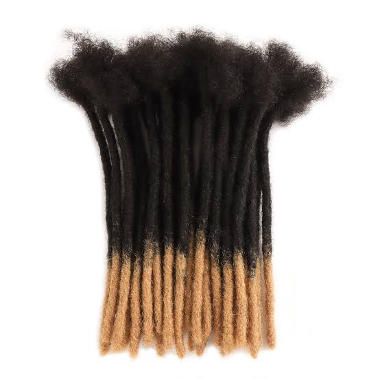 10inch Half black, half blonde.